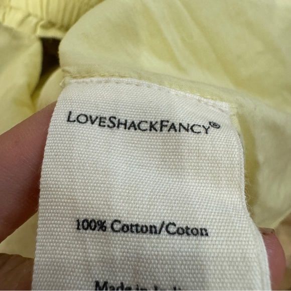 LoveShackFancy Ruffle Mini Skirt in yellow NWOT - Picture 11 of 11